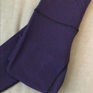 Lululemon wunder under teeny check cerulean blue